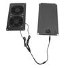 Solar Powered Exhaust Fan 10W 18V ABS Windproof Rainproof Solar Panel Dual Fan Ventilator Kit for Pe