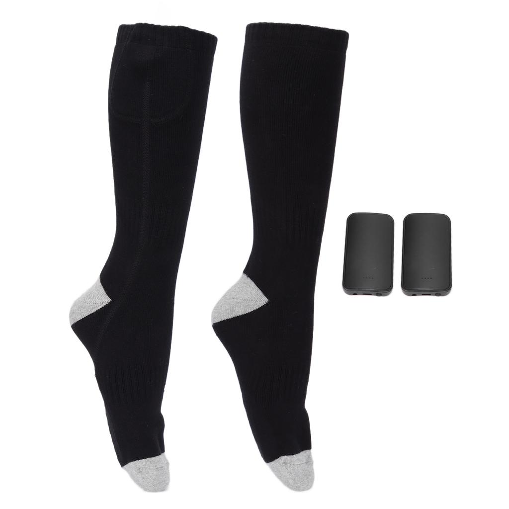 Electric Heated Socks Adjustable Rechargeable Battery Warm Winter Socks for Hunting Skiing Camping