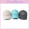 Cotton Wash Vintage Heart Baseball Cap With Sun Protection For Men Women