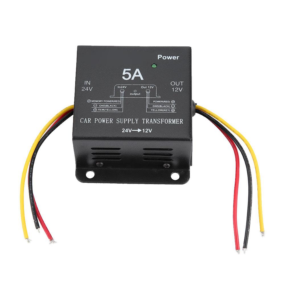 DC 24V To 12V Power Converter Auto Voltage Reducer 5A/30A Step-Down Transformer for Truck Bus Car Fridge Protection Circuit