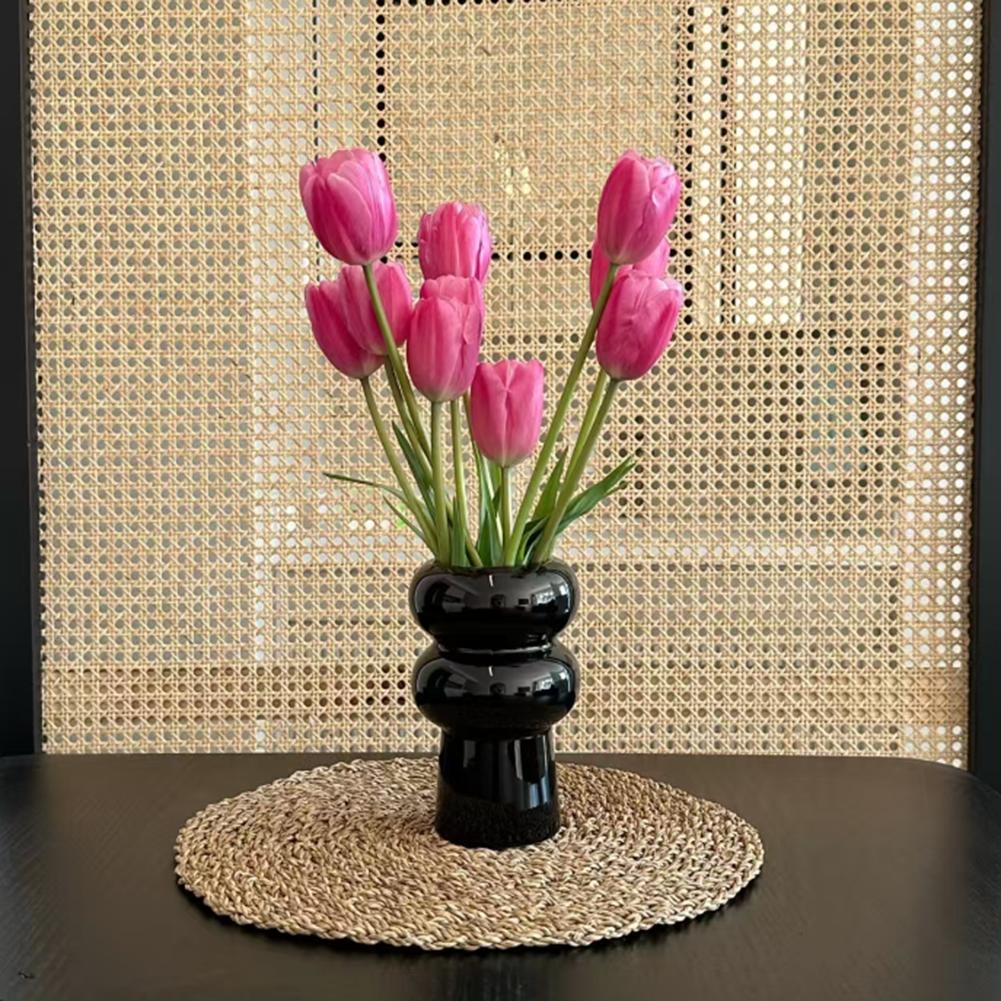 Bohemian Decor Thermal Insulation Mats Thanksgiving Dinner Natural Woven Grass Rustic Table Setting Sustainable Material