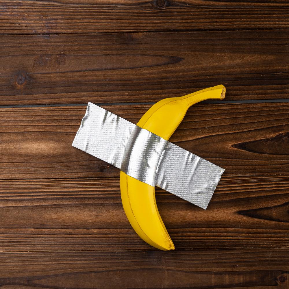 Banana Tape Wall Hanging Decor Creative Resin Art Craft Ornament Yellow