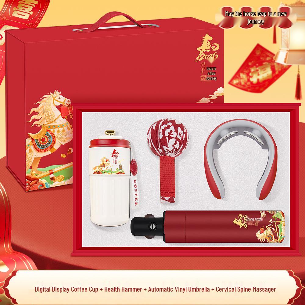 Year of the Horse Luxury Coffee Thermos Set – Ideal for Corporate Gifts, Events, and Client Appreciation