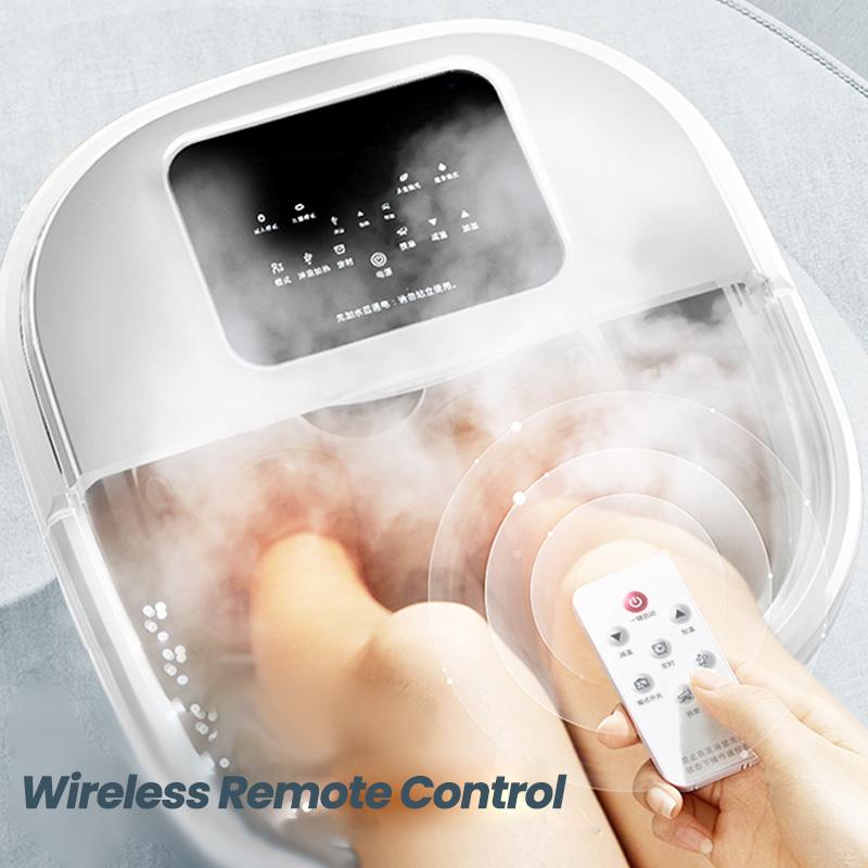 JINKAIRUI Foot Bath Foldable Fully Automatic Foot Massager Roller Electric Foot Bucket Hot Compress Foot Massage Machine