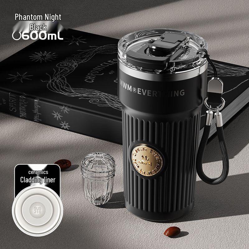 OLOEY Portable Ceramic Lined Stainless Steel Thermos