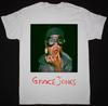 Nové Grace Jones Tričko s krátkým rukávem Bílé Všechny Velikosti Unisex Tričko QA071 Unisex Tričko