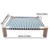 Portable Swing Bed Wooden Frame Cooling Bed Pet House Elevated Bed  Indoor Use