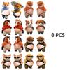 Cute Puppy 3D Belly Puffy Stickers DIY Soft Belly Squeezable Kitty Stickers Phone Case Decoration Children's Toy Birthday Gift