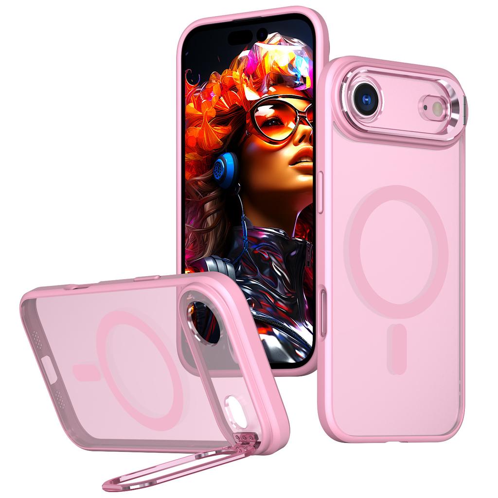 For Apple 17Air Mobile Phone Case Magnetic Magsafe Metal Lens Holder for IPhone16 Anti-fall Protective Case