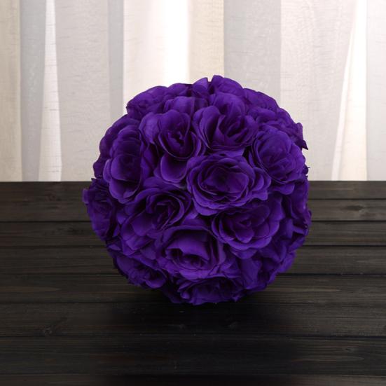 7inch Artificial Rose Silk Flower Kissing Ball Wedding Party Mall DIY Decoration
