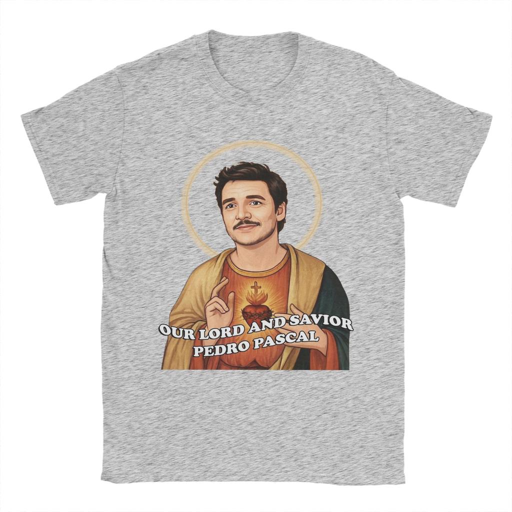 Unisex TShirt Pedro Pascal Unique Cotton Tees Short Sleeve T Shirt Round Neck Tops Original