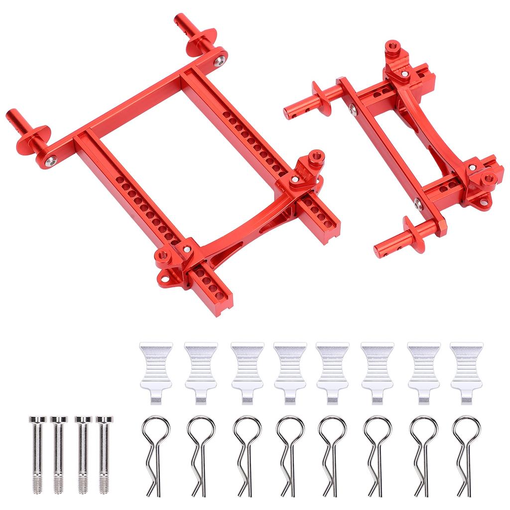 Aluminium Alloy Front Rear Post Mounts Set with Buckles for Traxxas TRX?4 RC Car Parts