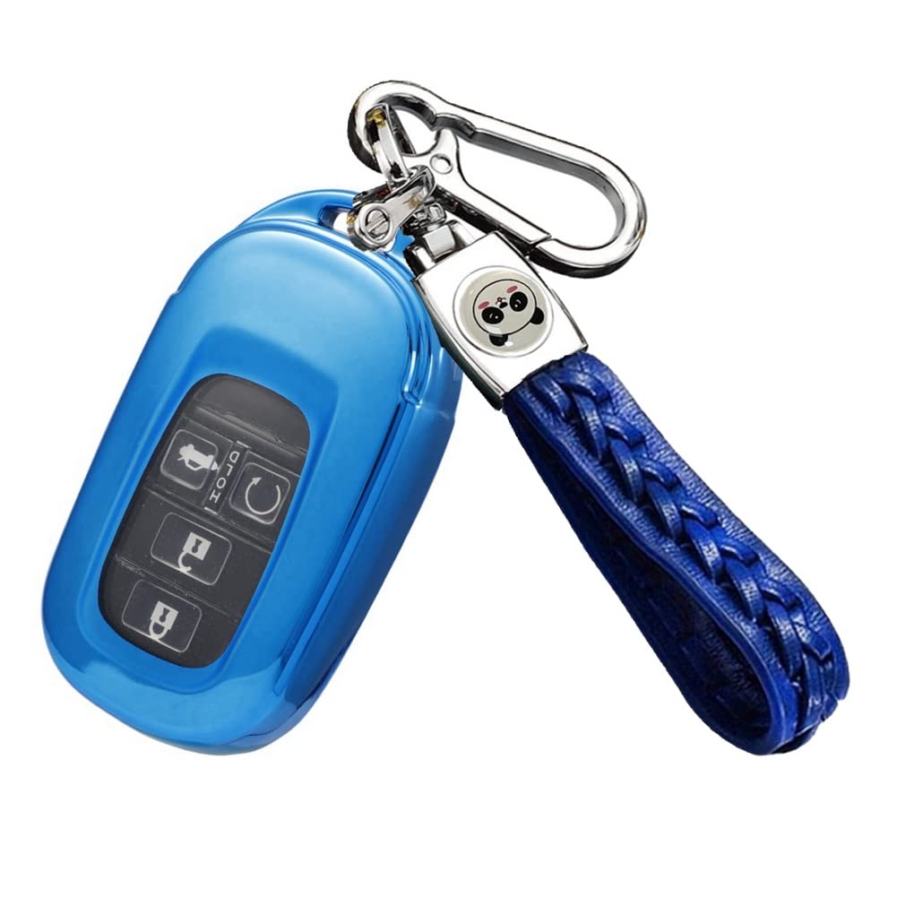 

[ZANEKO] Чехол для ключа N-BOX N-BOX Custom JF5 JF6 Civic Vezel Чехол для ключа Подходит для Honda ZA-XMtmajHG-BTg-Blue синий