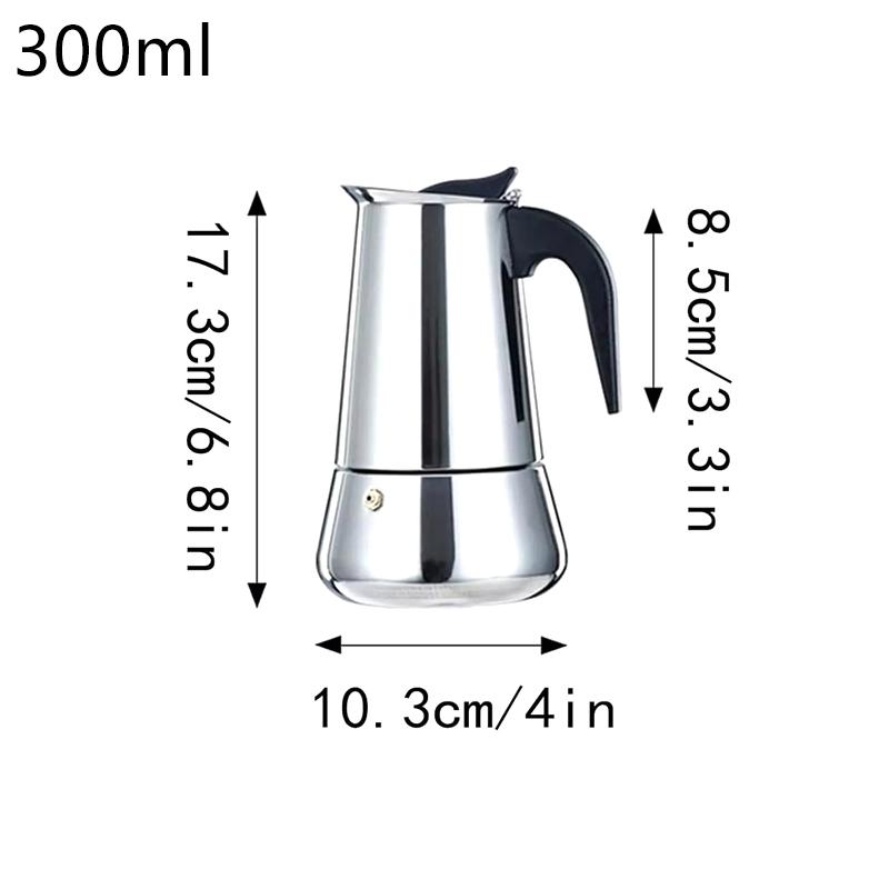 4/6 Tassen Edelstahl Italienische Top Moka Espresso Cafeteira Expresso Percolator Herd Kaffeemaschine Moka Topf