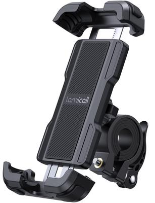 Lamicall Suporte de Celular para Bicicleta Fácil Suporte de Smartphone para Bicicleta para Estrada Cross Queda Vibração Compatível com iPhone iPhone Pro e Android Polegadas Uma Mão