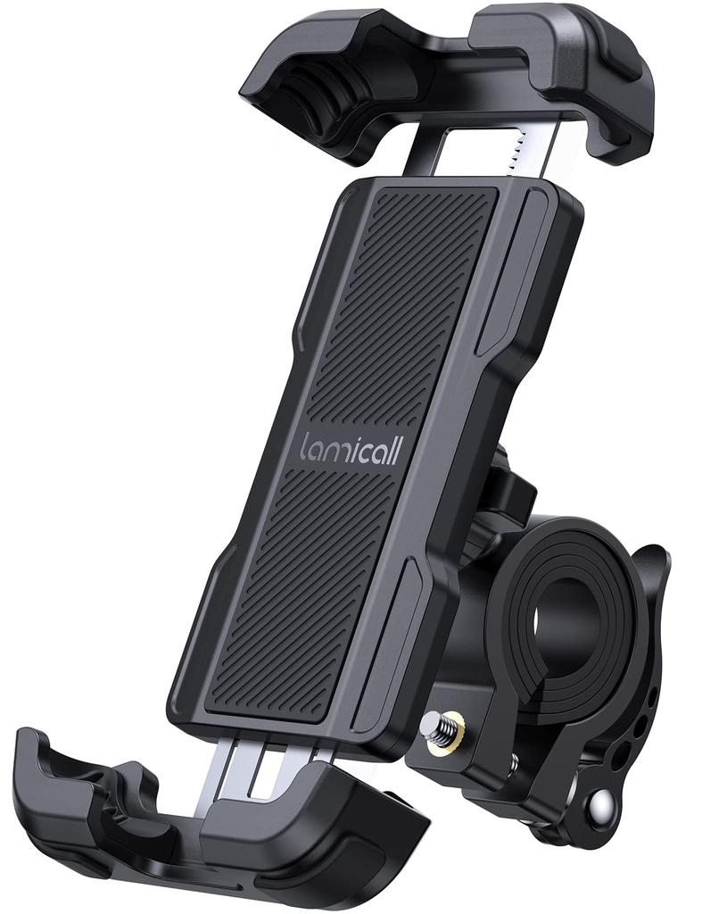 Lamicall Bicycle Phone Easy Smartphone Bicycle Holder for Road Cross Drop Vibration Compatible with iPhone iPhone 16 16 iPhone Pro Pro and Android