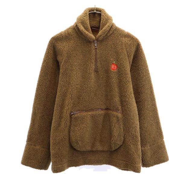 

COUNTRY WEAR Half zip pullover Bore jacket Brown freeze Women Used