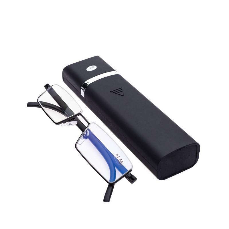 Flexible TR90 Half Frame Reading Glasses Retro Blue Light Blocking Presbyopia Eyeglasses Men Women Farsighted Eyewear With Box