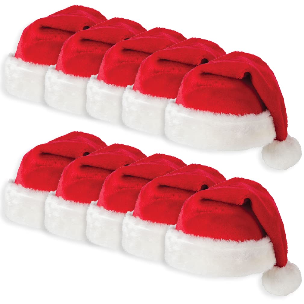 Pro Zimní Mikulášské čepice pro Dospělé a Sada nebo Kostým Nová Párty Vánoční Unisex Sada [FleekFit] [Novinka 2024] Děti, 1, 5, 10, Červená, Teplá, Doplňky,