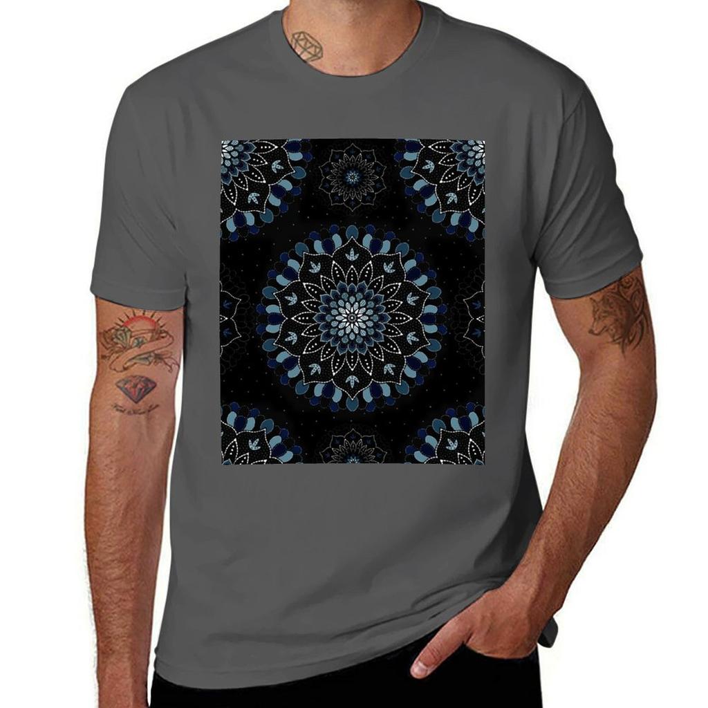 Black Blue Unisexdalas Design TShirt Water Resistant Casual TShirt