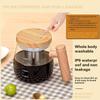 A96K-Electric Self Stirring Mug With Heating Base & Lid - High Speed Glass Mixing Cup For Coffee,Travel & Office-Waterproof