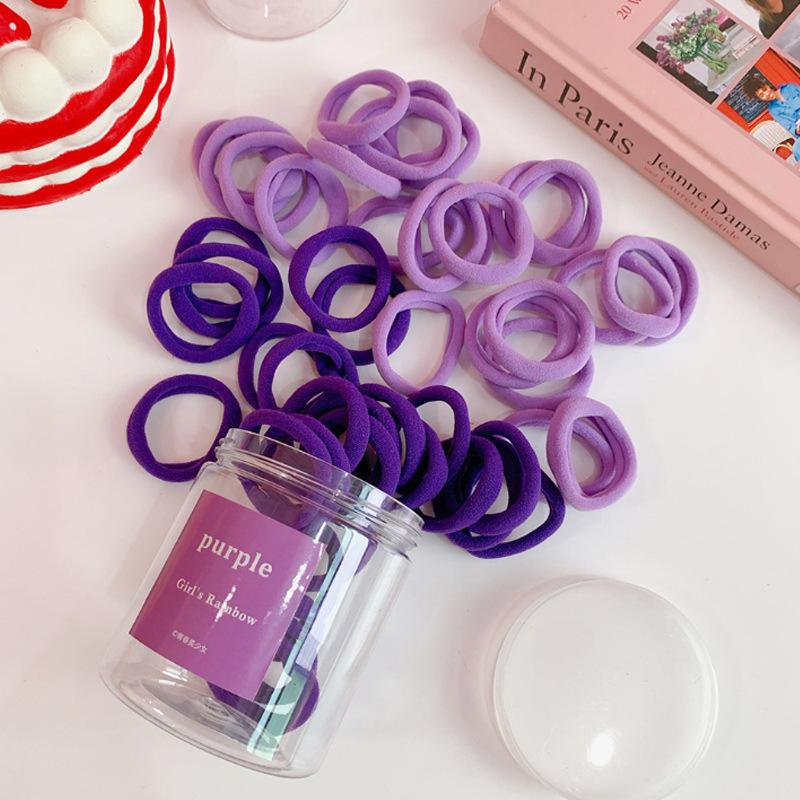 Color Disposable Rubber Band Children Do Not Hurt Hair Headband Girls Baby Tie Small Tweet Rubber Band High Elastic Hair Accessories