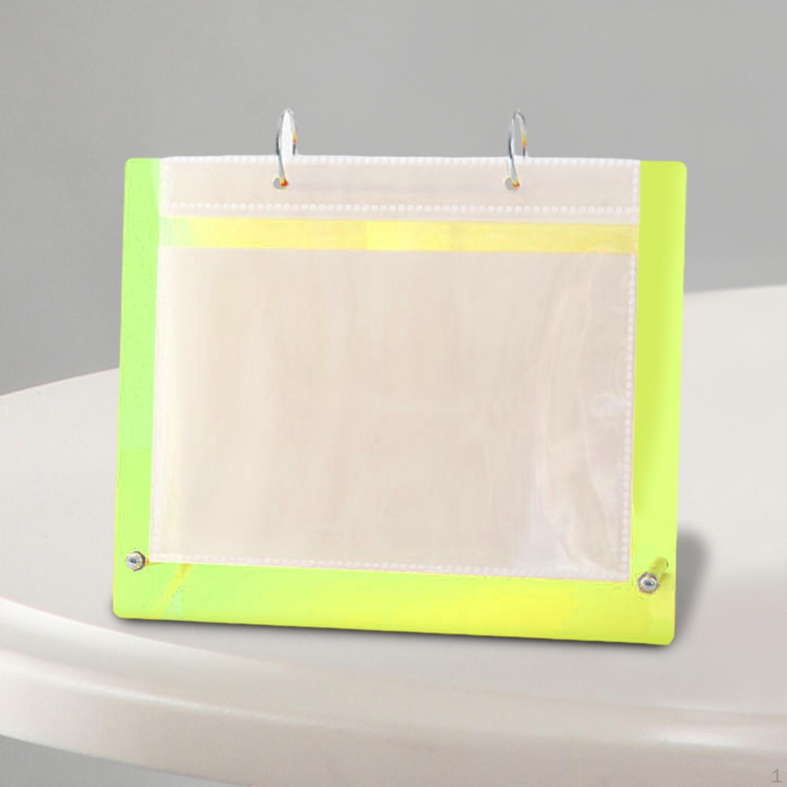 

Настольный акриловый фотоальбом календарь рамка домашний декор 10 внутренних страниц прозрачный флип Green