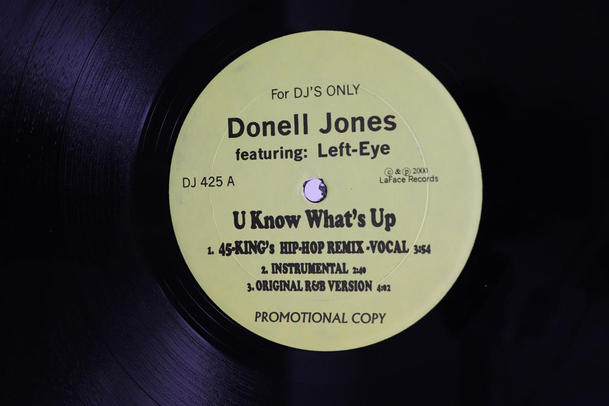 12inch Record DONELL JONES  U Know Whats Up  Where I Wanna Be DJ425 LAFACE RECORDS 2000 US Rap  HipHopRB Used