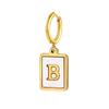 26 Letter Earrings Diy Stainless Steel Shell Letter C Earrings Gold Women'S Earrings, Jewelry Ed-637