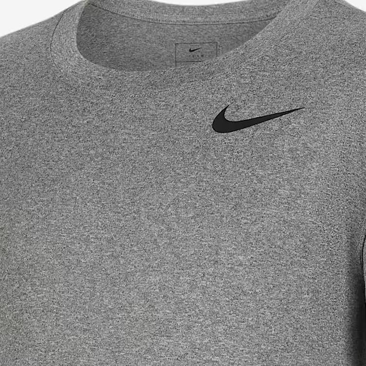 Nike Team Legend Comfortable Quick-Dry Crew Neck Short Sleeve Kids Tops Carbon-Gray IB8678-091