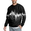 Men's Casual Fashion Printed Round Neck Pullover Sweatshirt