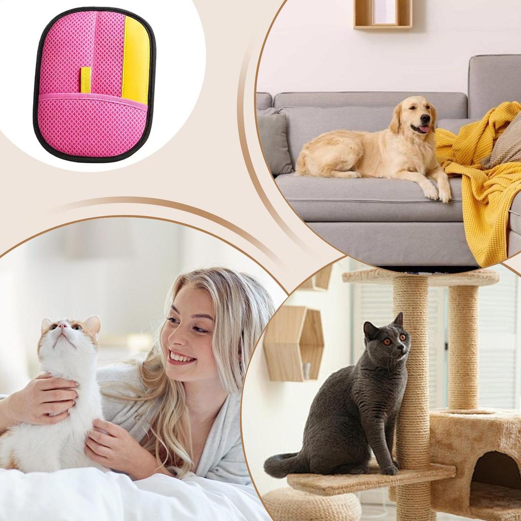 Electrostatic Pet Hair Remover Glove Washable Anti-static Pet Hair Remover Mitt For Removing Dog And Cat Hair From Furniture