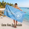 Manchester City Design Strandtuch Mit individuellem Text Großes Handtuch für den Strandurlaub