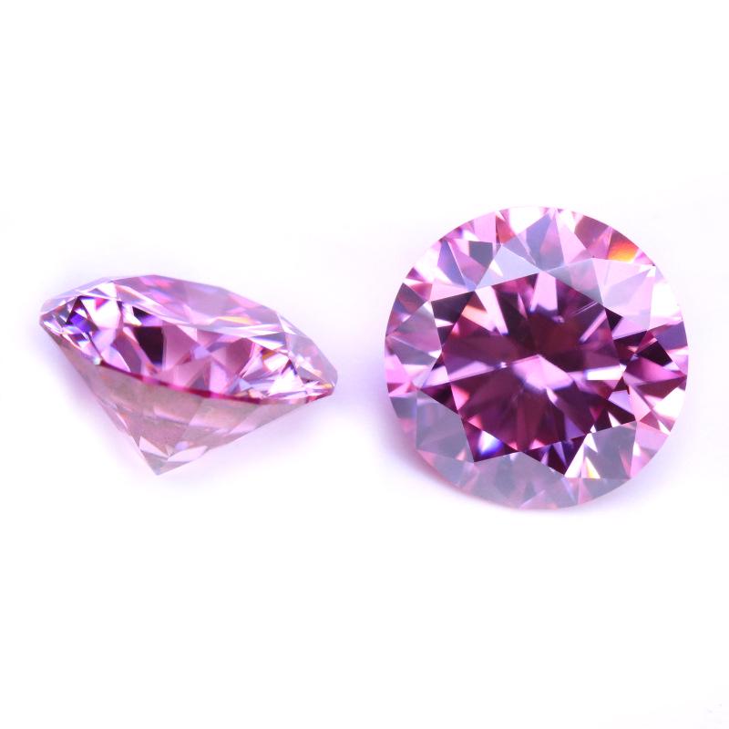 Round Multicolor Moissanite Stones: Red, Yellow, Blue, Green & Paraiba Colors