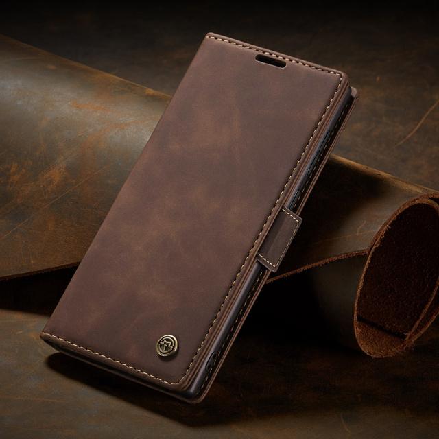 

Роскошный кожаный чехол-бумажник с защитой от царапин для Samsung S23 Ultra для Samsung Galaxy S23 Ultra S 23 Plus S23ultra for Galaxy S23 кофейный