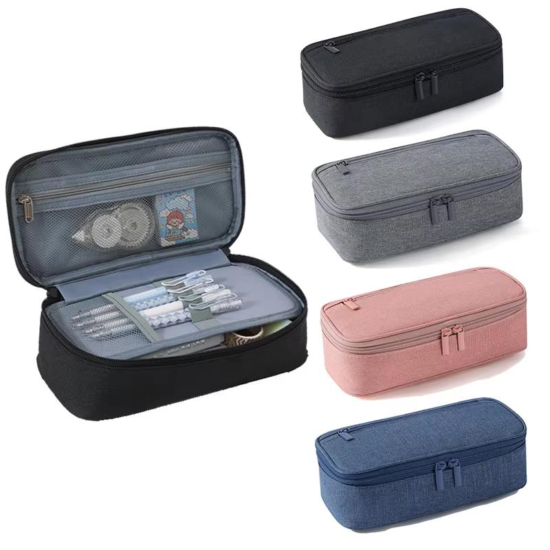 Portable Pencil Case, Large Capacity Pencil Case Stationery Pencil Case, Large Capacity Storage Bag Pouch Holder Box Organiser