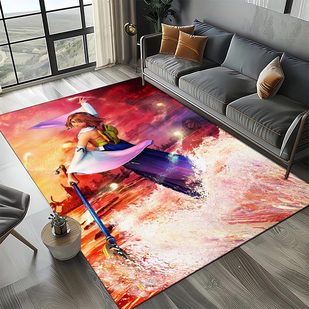 2025 New Style Cloud Tifa Aerith Final Fantasy Games Carpet Rug for Home Living Room Bedroom Sofa Doormat Non-slip Floor Mat