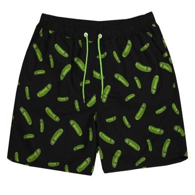 Mens Pickle Rick Swim Shorts