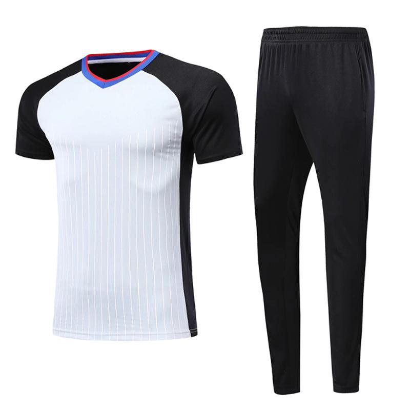 Unisex Basketball Referee Uniform: Short-Sleeved Top & Long Pants, Breathable Sports Attire