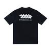 Camiseta de Algodón Unisex de Corte Holgado con Estampado de Letras Camiseta Casual de Manga Corta para Adolescentes y Adultos