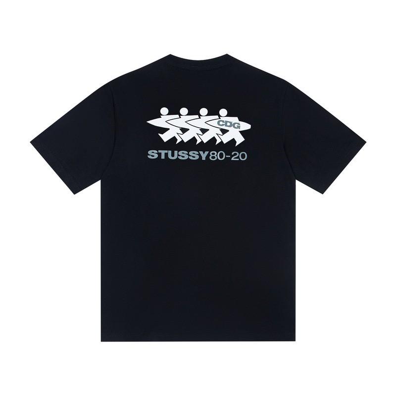 Camiseta de Algodón Unisex de Corte Holgado con Estampado de Letras Camiseta Casual de Manga Corta para Adolescentes y Adultos