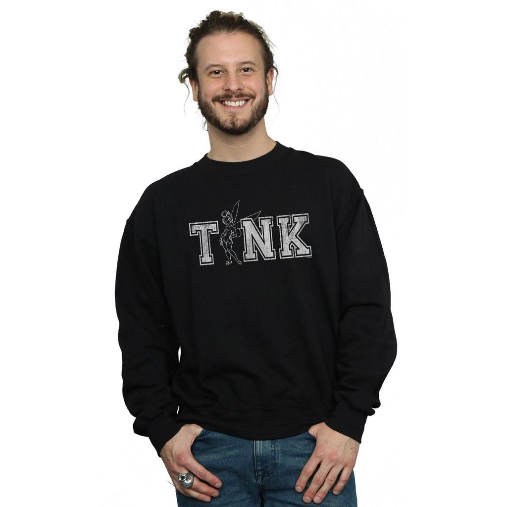 Disney Mens Tinker Bell Collegiate Tink Sweatshirt