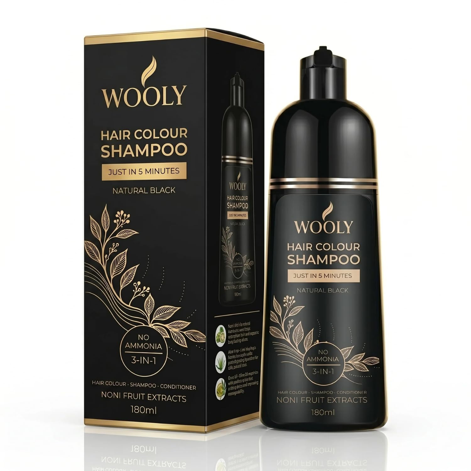 Wooly Hair Colour Shampoo, Ammonia-Free, Natural