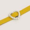 MAISON DE MIU Heart Pearl Collar_Yellow