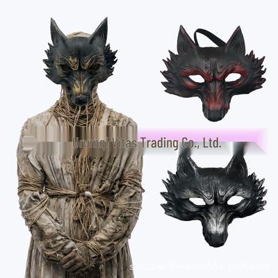 Maschera Facciale Volpe: Accessorio Animale in Schiuma PU per Halloween e Carnevale
