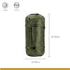 OneTigris 25L Sleeping Bag Stuff Sack Compression Bag (Green - 25L)