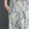 DIMANAF New 2026 Women Plus Size Summer Beach Long Dress Sundress Loose Casual Maxi Lady Floral Vintage Print Dress