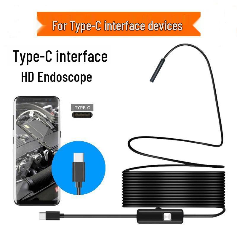 Typ-C 5,5/7mm Direktanschluss Android Endoskopkamera für Autoreparatur und Rohrinspektion - Wasserdichte Sonde