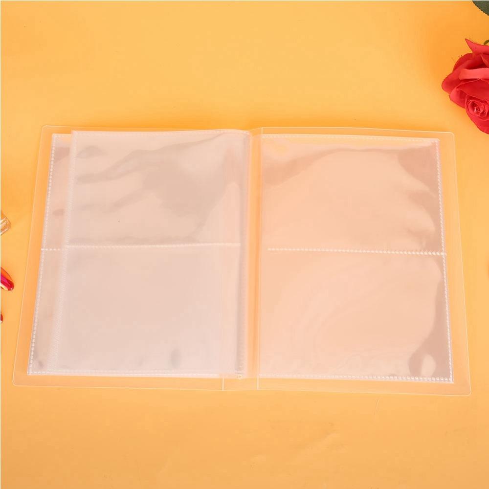 20 Pages 80 Slots Clear Nail Sticker Album Mini Size Photo Storage Book For Family Anniversaries