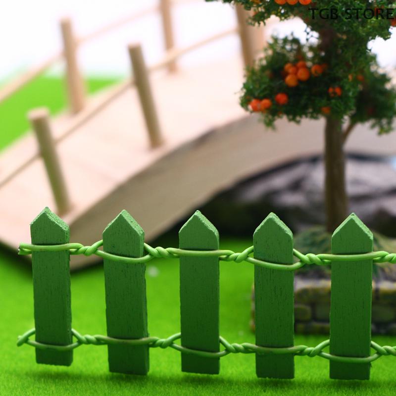 10Pcs Miniature Bendable Fences for Dollhouse Garden Courtyard Decor Toy Accessories - Flexible Mini Landscape Boundaries